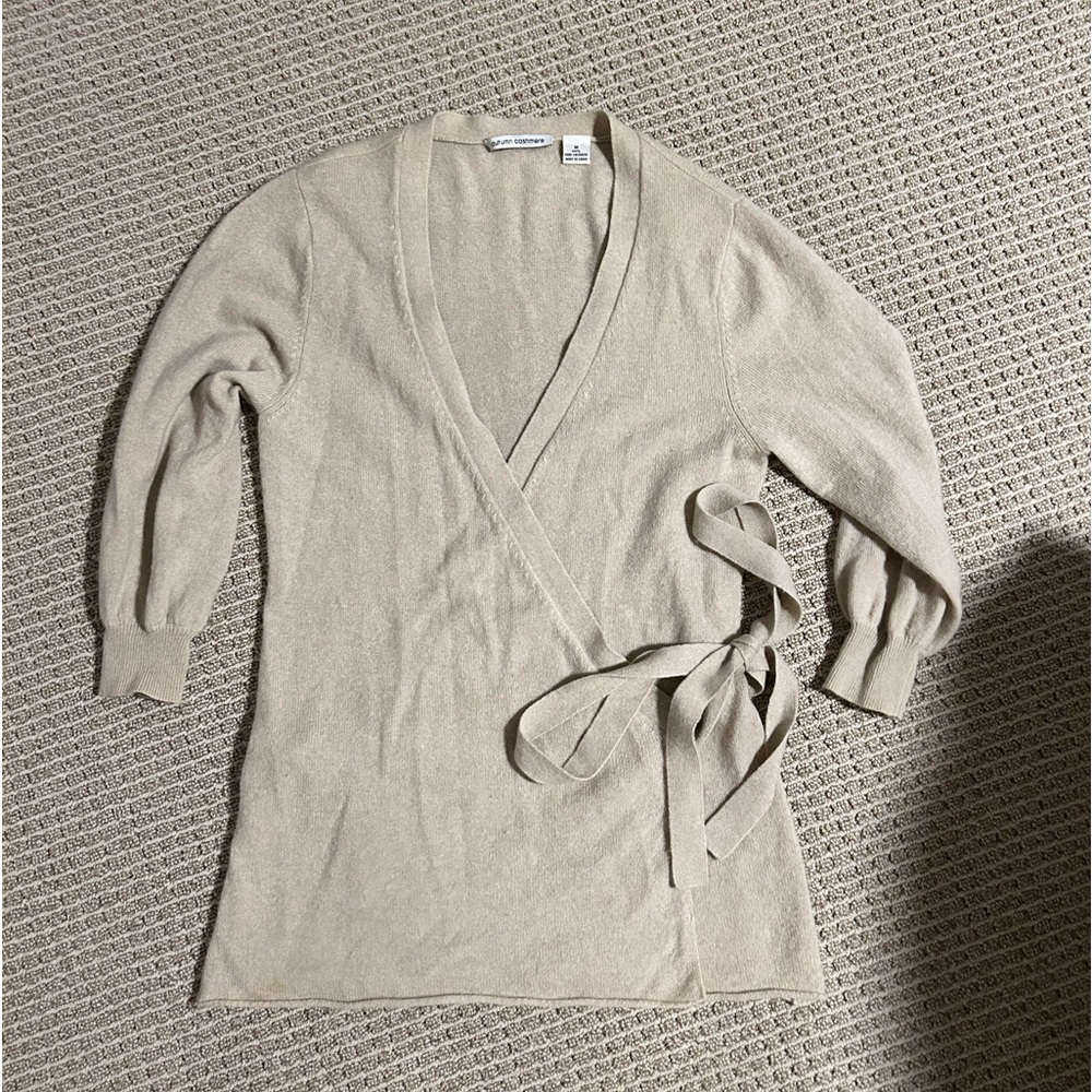 Autumn Cashmere Wrap Front Sweater